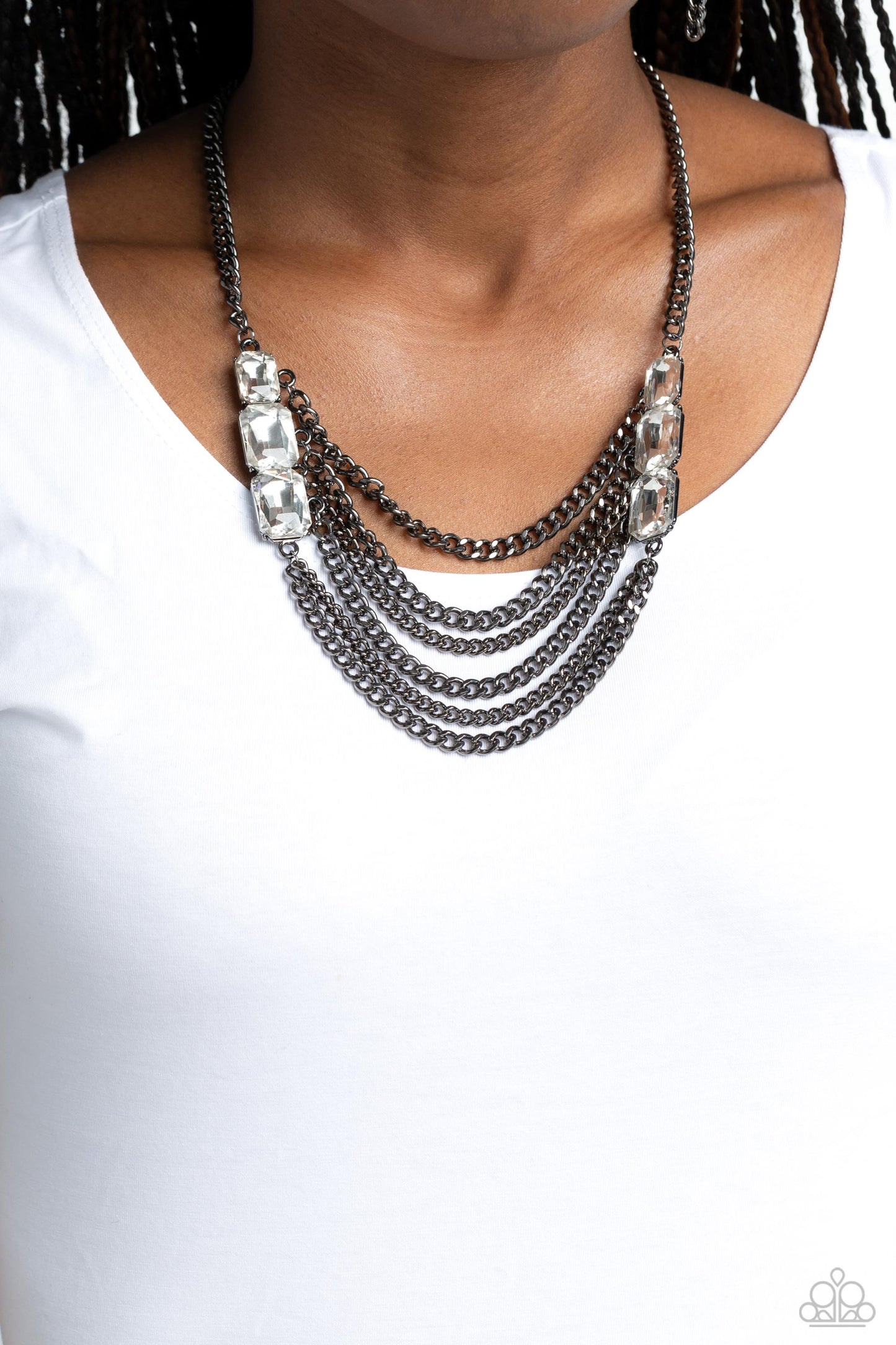 Come CHAIN or Shine ♥ Black Necklace ♥ Paparazzi Accessories - GlaMarous Titi Jewels