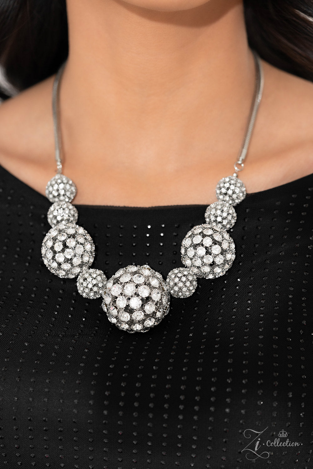 Paparazzi Undaunted - White 2023 Zi Collection Necklace Set