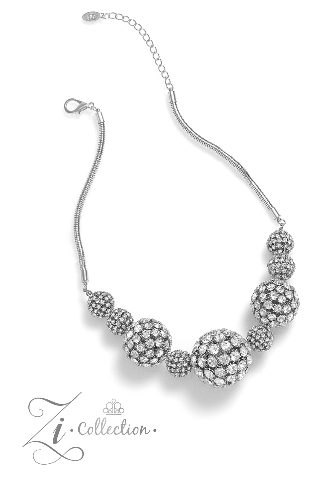 Paparazzi Undaunted - White 2023 Zi Collection Necklace Set