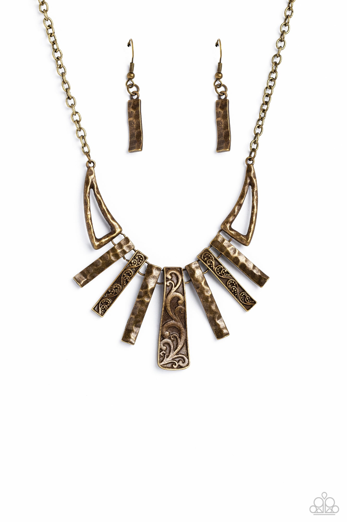 Paisley Pastime - Brass Necklace ♥ Paparazzi Accessories