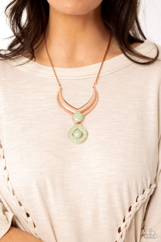 I CLAN See Clearly Now - Copper Necklace ♥ Paparazzi Accessories