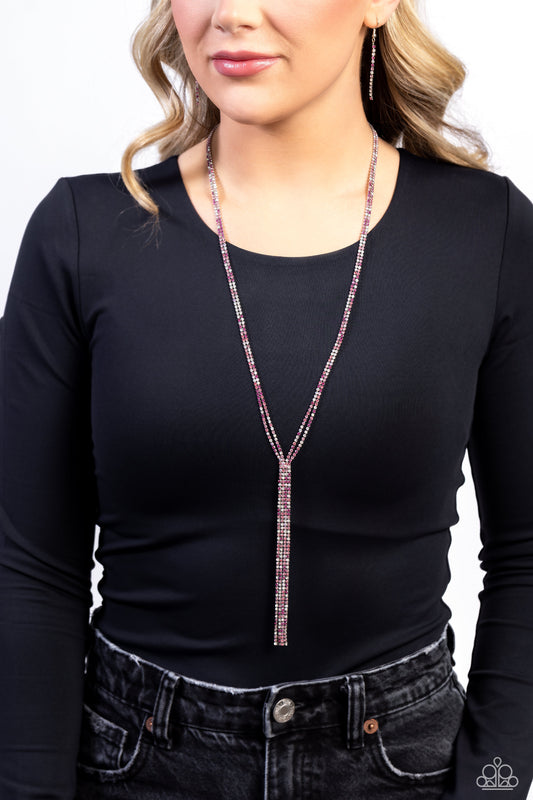 Jazz STRANDS - Pink Necklace ♦ Paparazzi Accessories