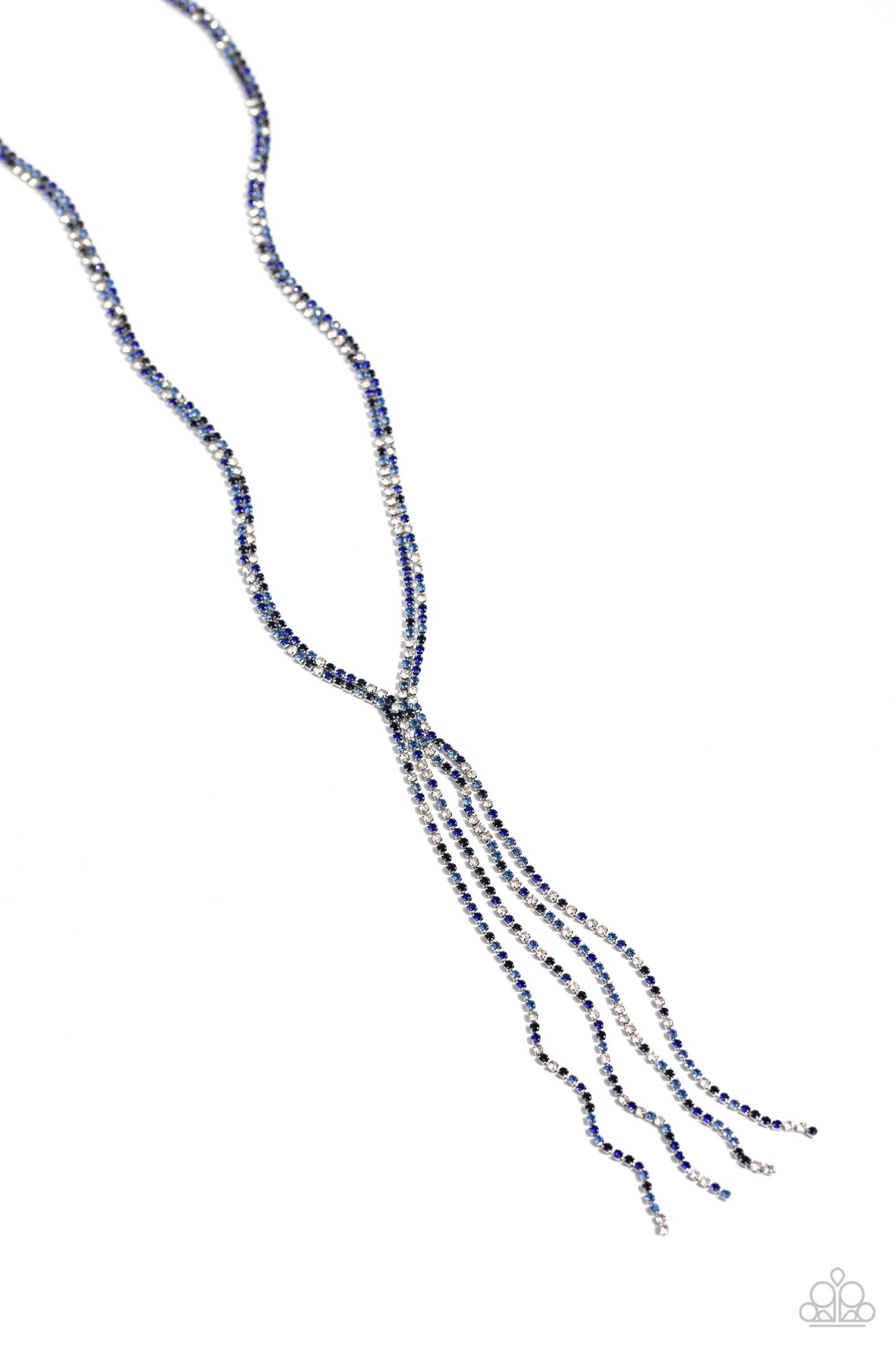 Jazz STRANDS - Blue Rhinestone Necklace - Paparazzi Accessories - GlaMarous Titi Jewels