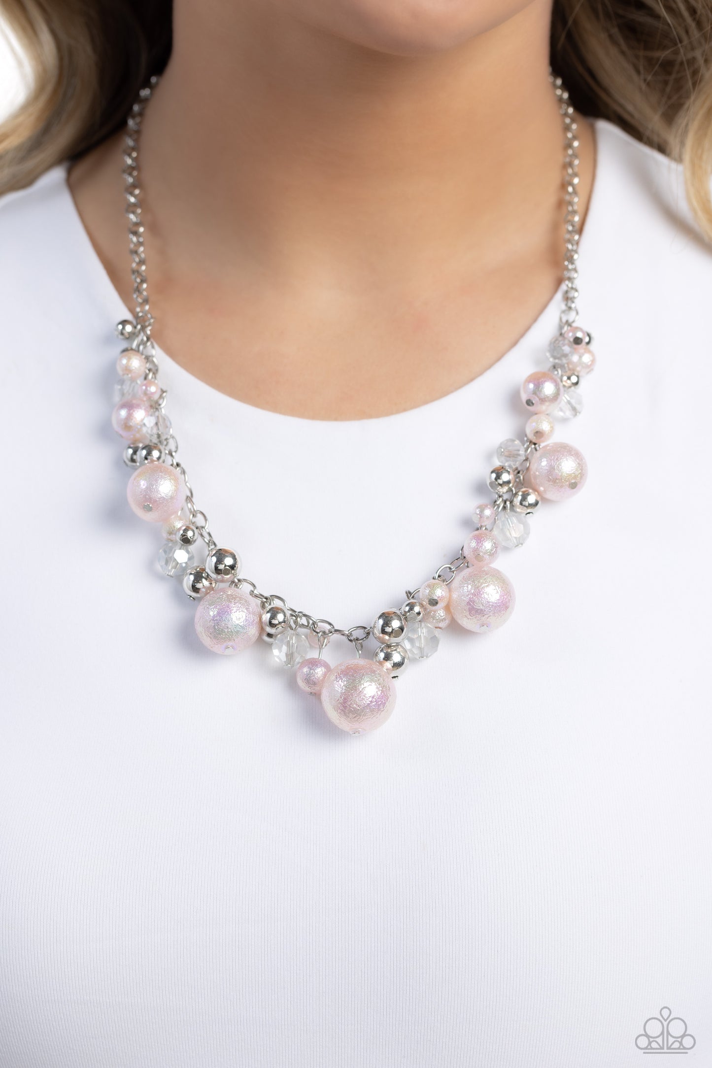 Scratched Shimmer ♥ Pink Necklace ♥ Paparazzi Accessories