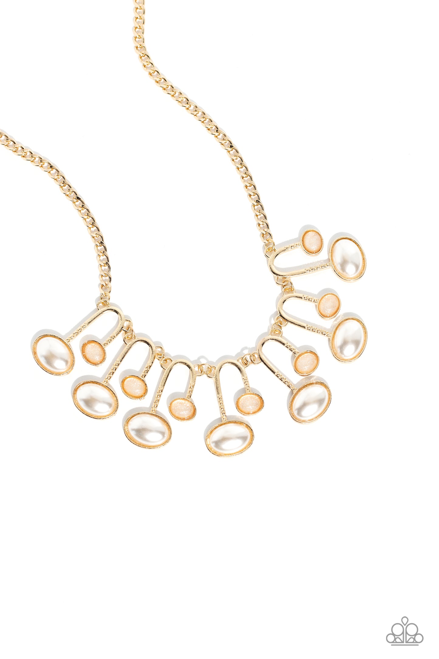 Paparazzi Abstract Adornment - Gold Necklace