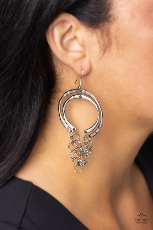 Dont Go CHAINg-ing ♥ Silver Earrings ♥ Paparazzi Accessories