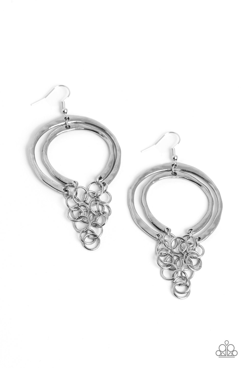 Dont Go CHAINg-ing ♥ Silver Earrings ♥ Paparazzi Accessories