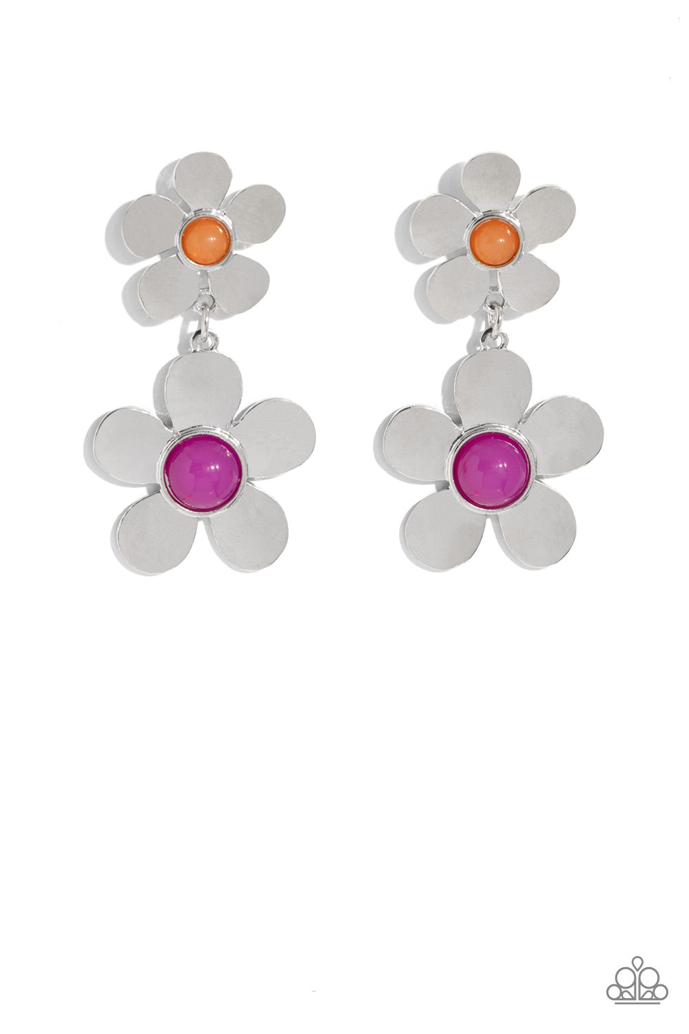 Paparazzi Fashionable Florals - Pink Earrings ♦