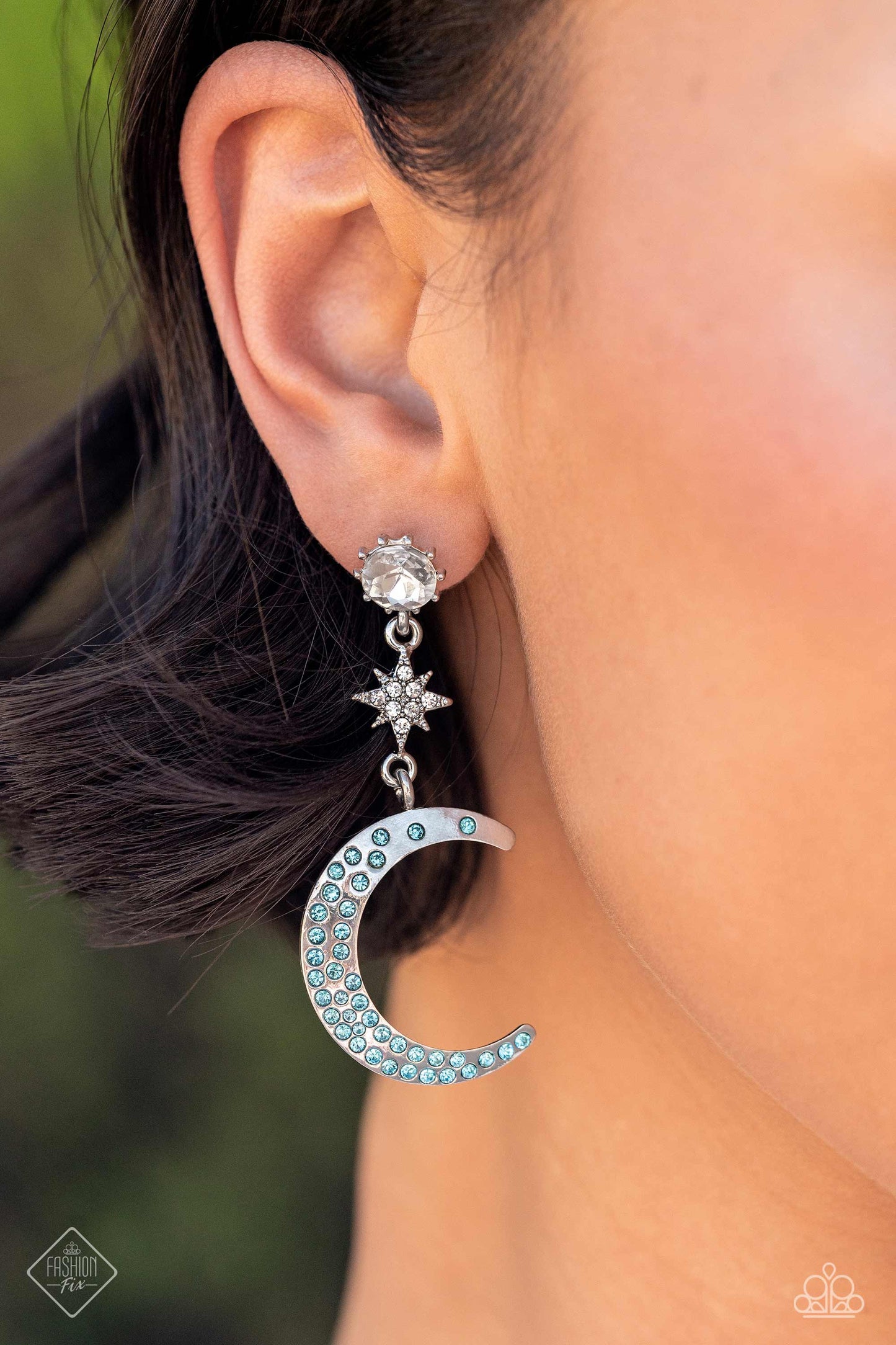 Galactic Grouping - Blue Earrings ♥ Paparazzi Accessories