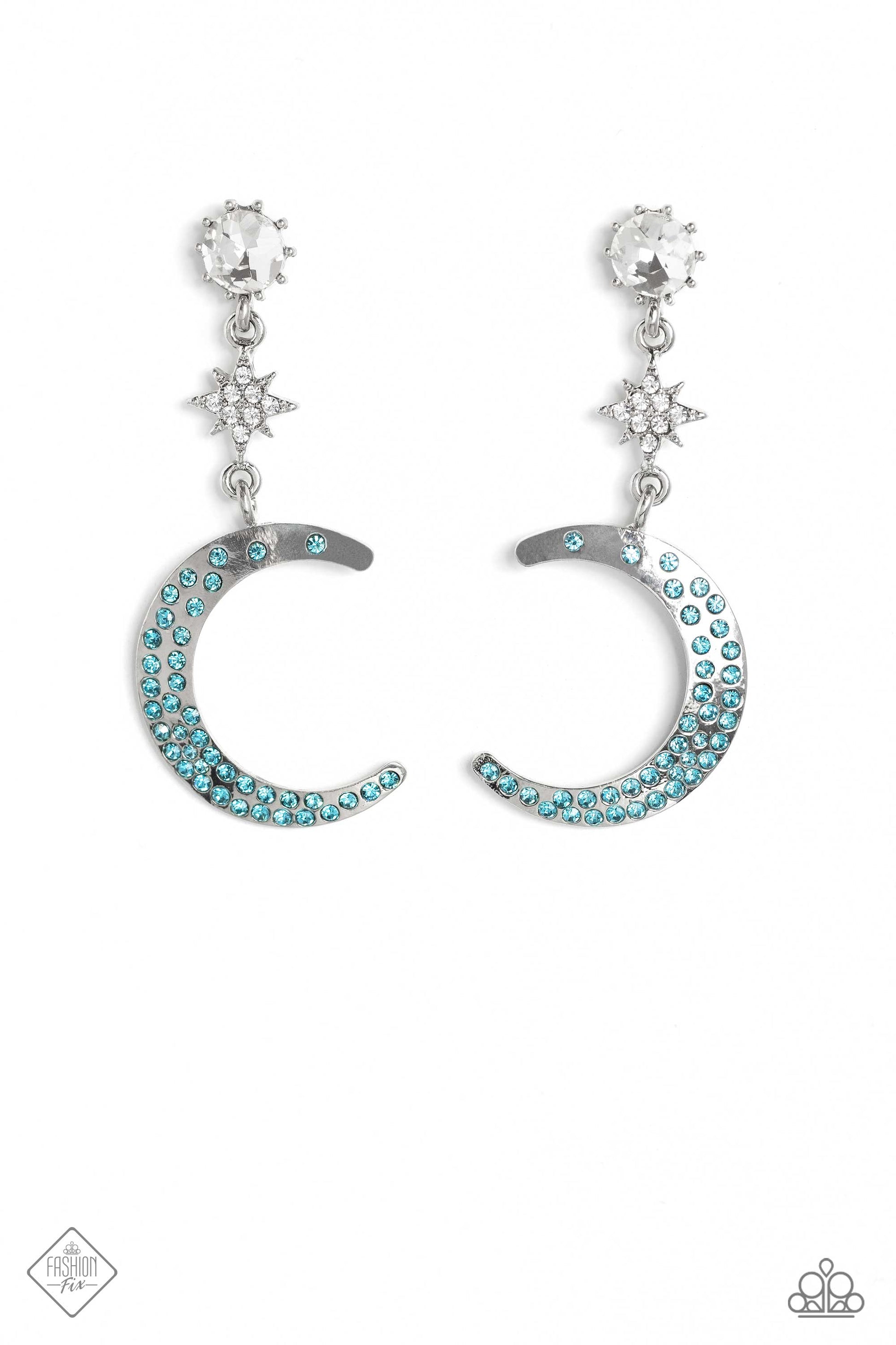 Galactic Grouping - Blue Earrings ♥ Paparazzi Accessories