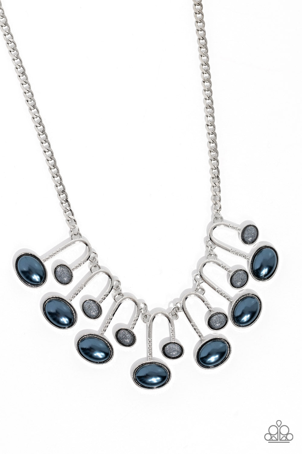 Abstract Adornment - Blue Necklace ♦ Paparazzi Accessories