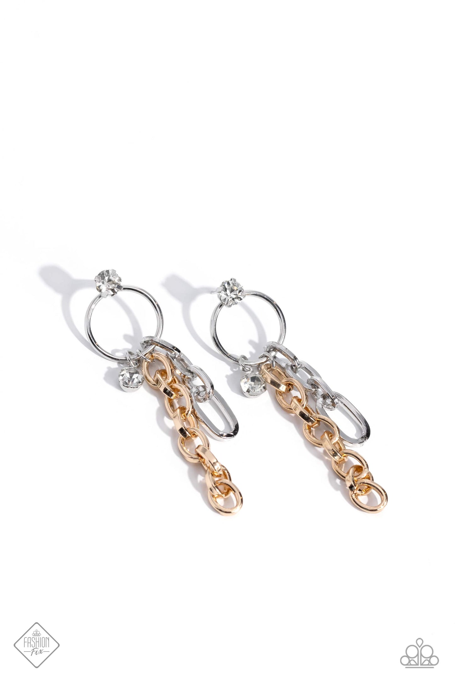 Two-Tone Trendsetter - Multi Earrings ♦ Paparazzi Accessories