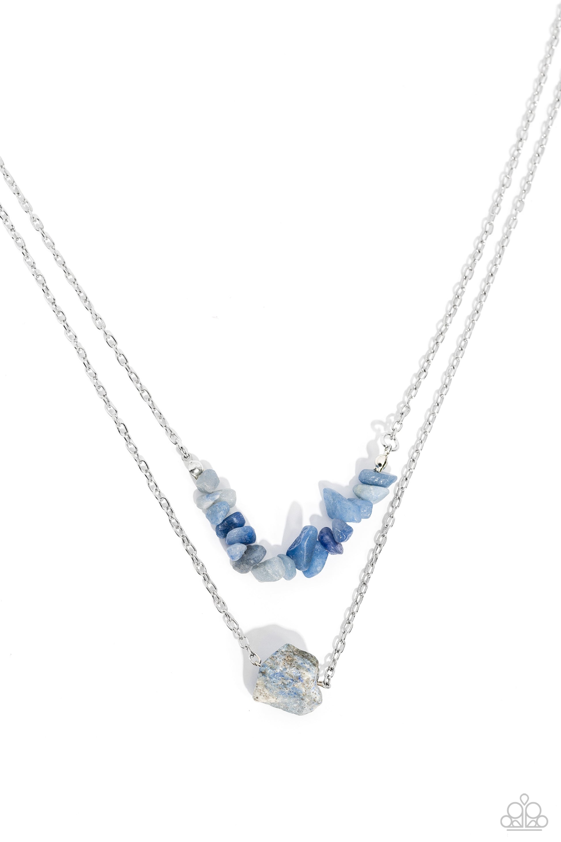 Chiseled Caliber - Blue Necklace ♥ Paparazzi Accessories