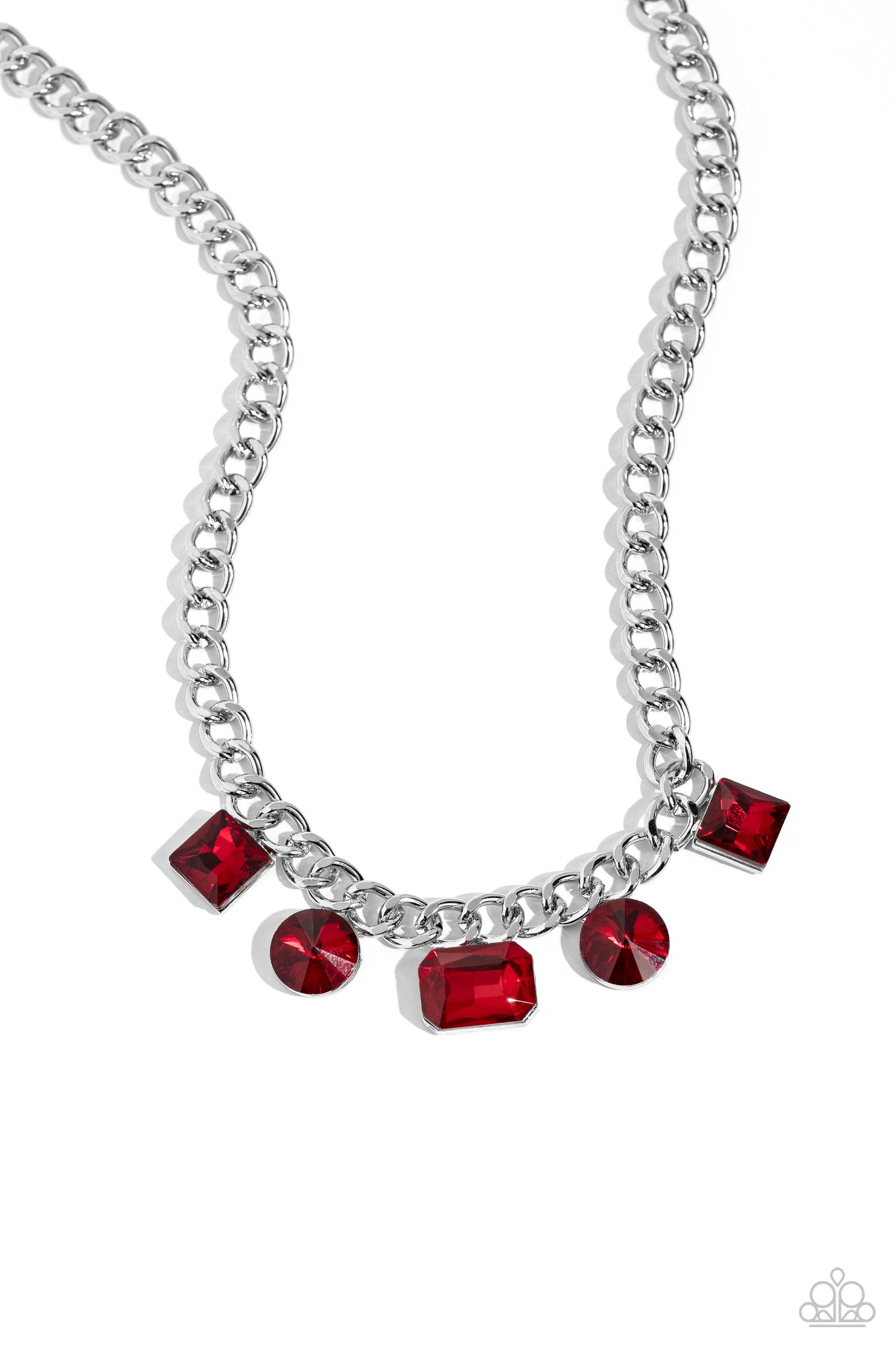 Alternating Audacity - Red Necklace ♥ Paparazzi Accessories