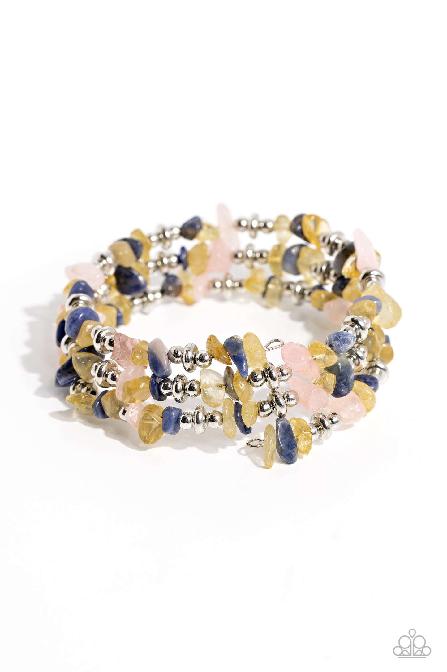 Paparazzi Stacking Stones - Yellow Bracelet