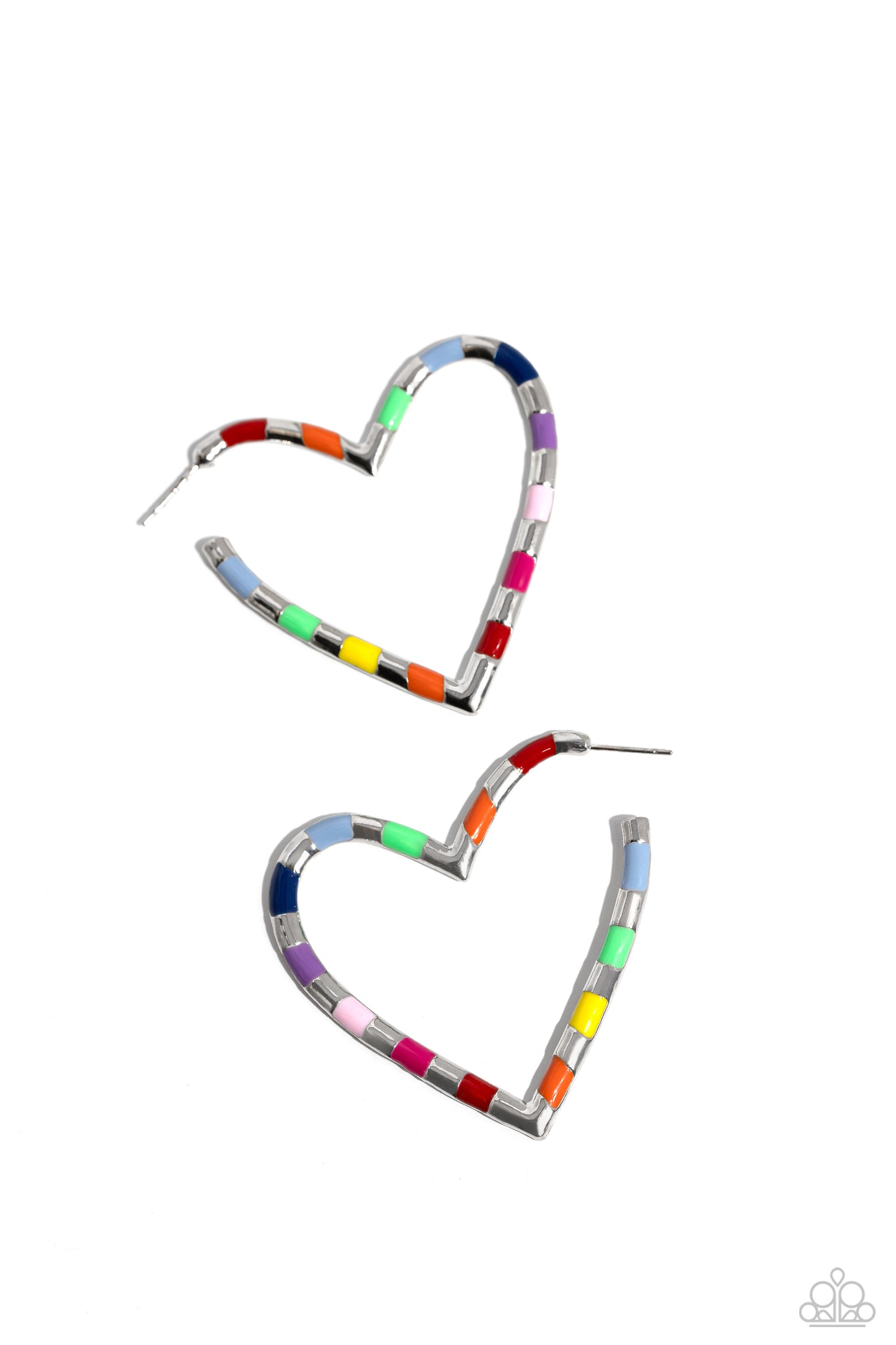 Paparazzi Striped Sweethearts - Multi Earrings