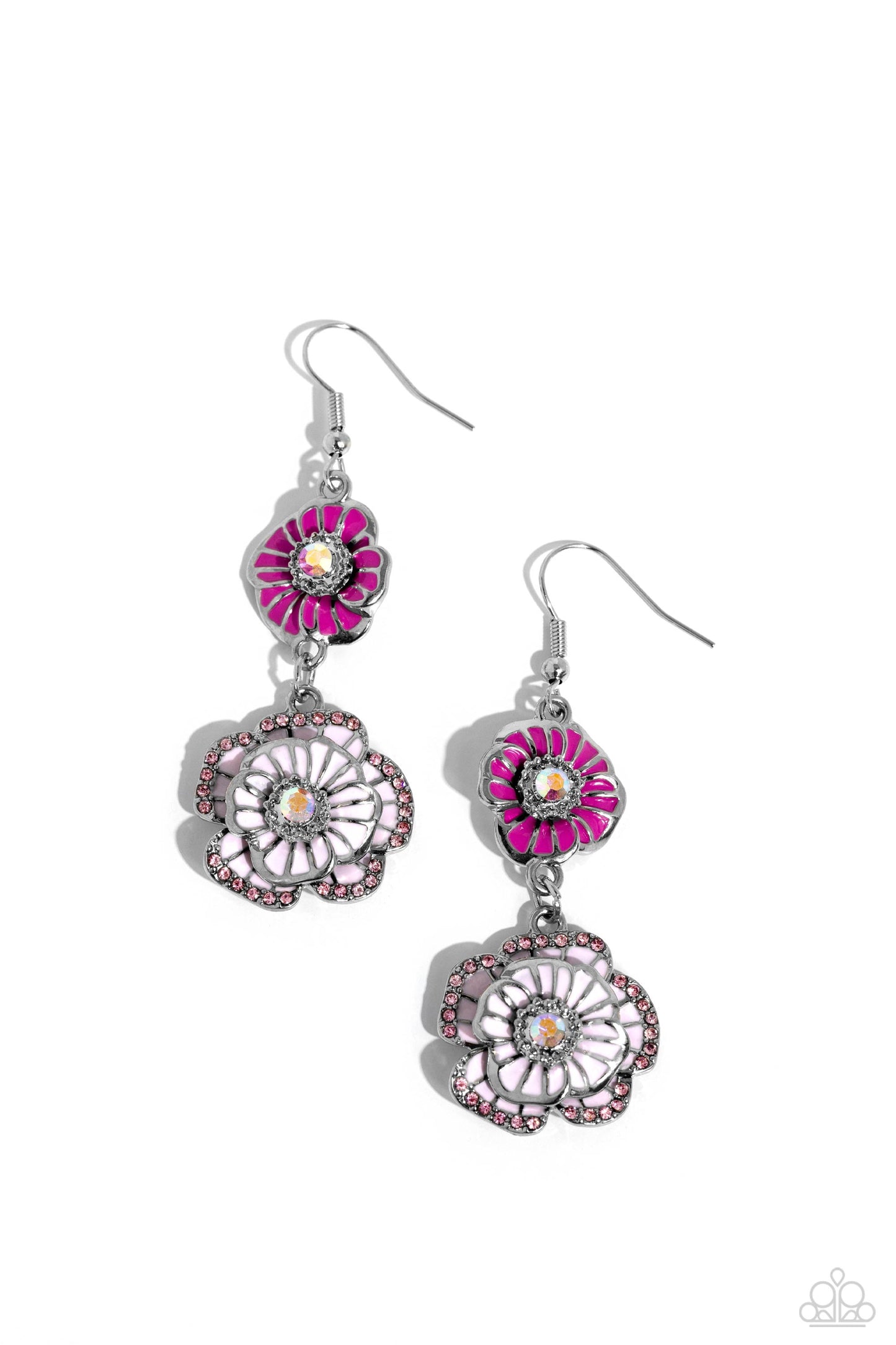 Paparazzi Intricate Impression - Pink Earrings