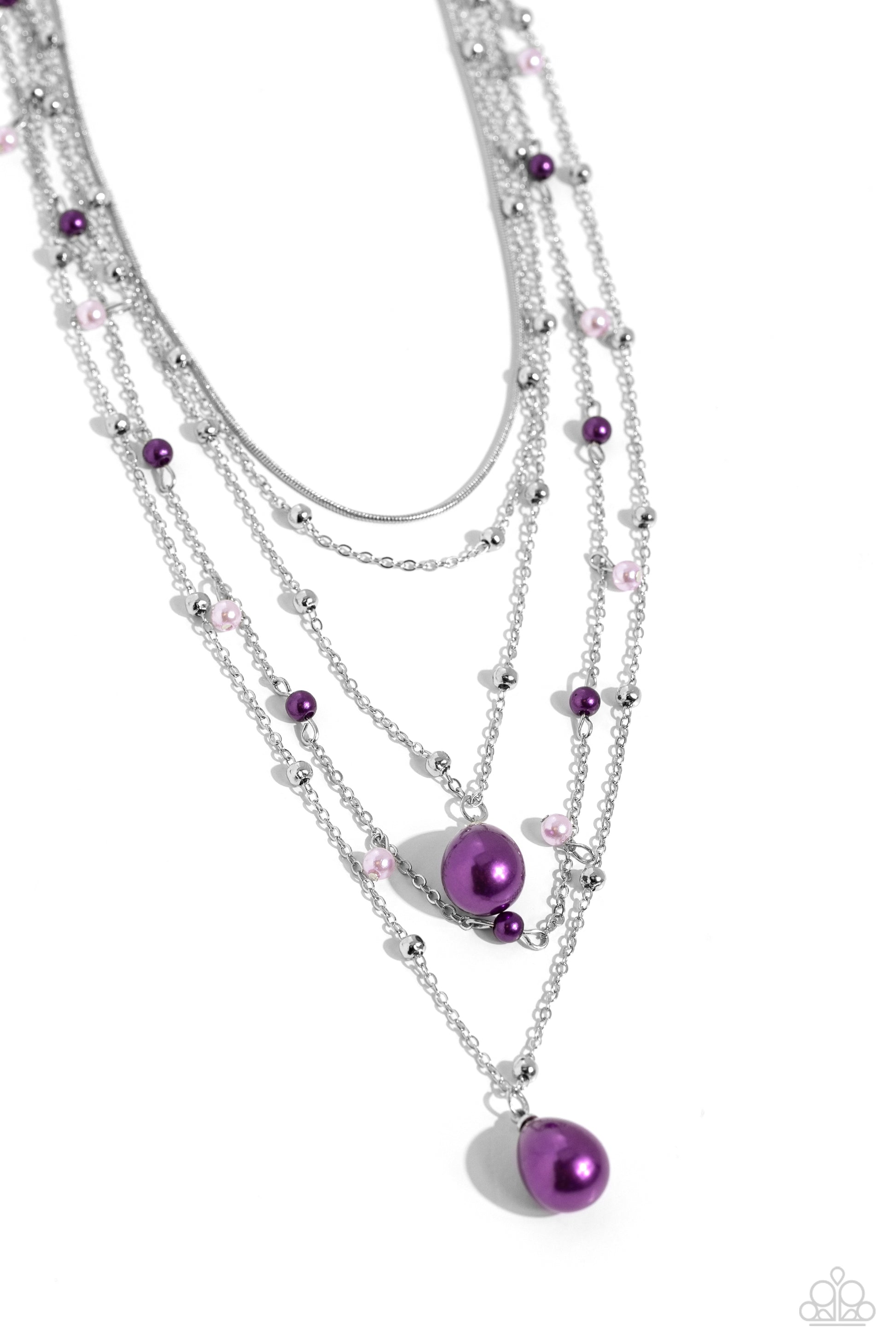 Paparazzi SASS with Flying Colors - Purple Necklace