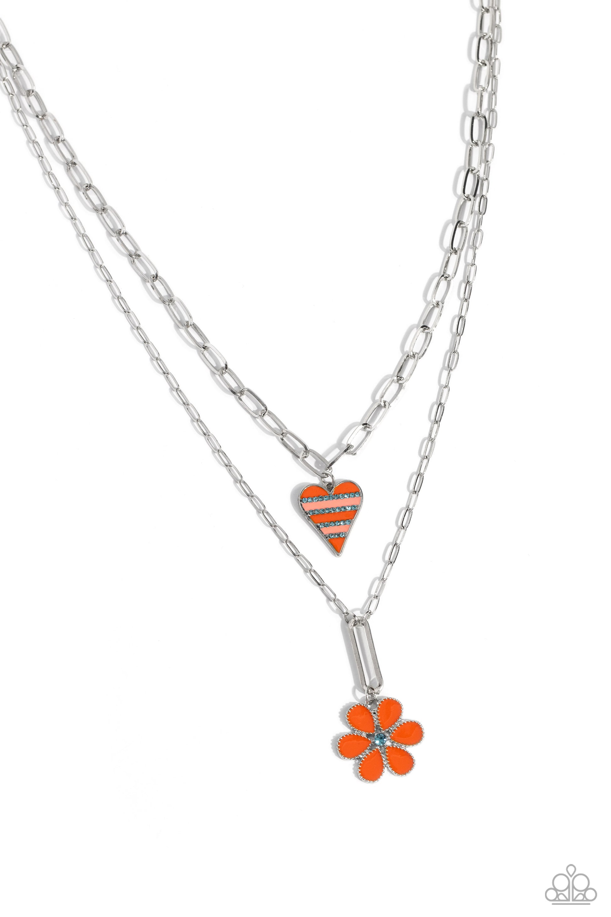 Childhood Charms - Orange Necklace ♥ Paparazzi Accessories