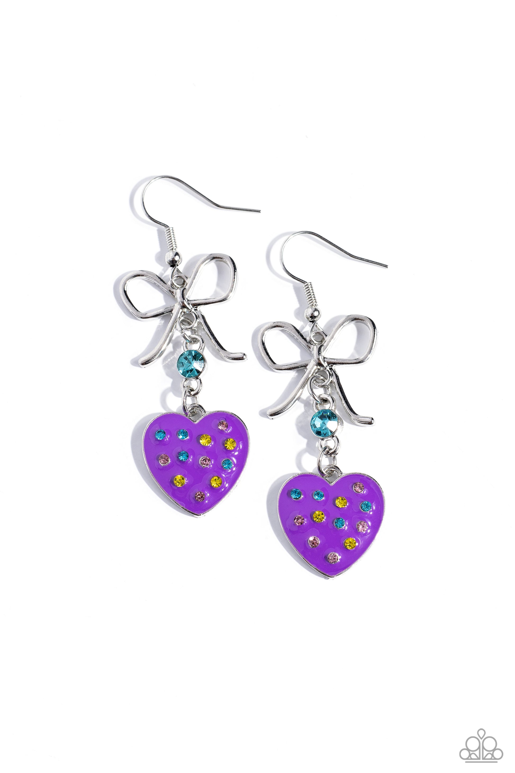 Paparazzi BOW Away Zone - Purple Earrings