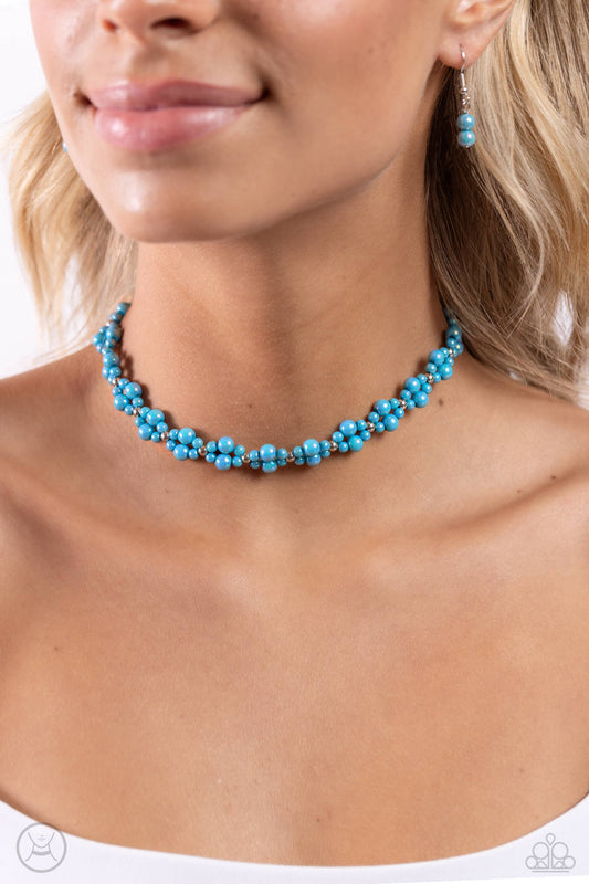 Dreamy Duchess - Blue Necklace ♥ Paparazzi Accessories