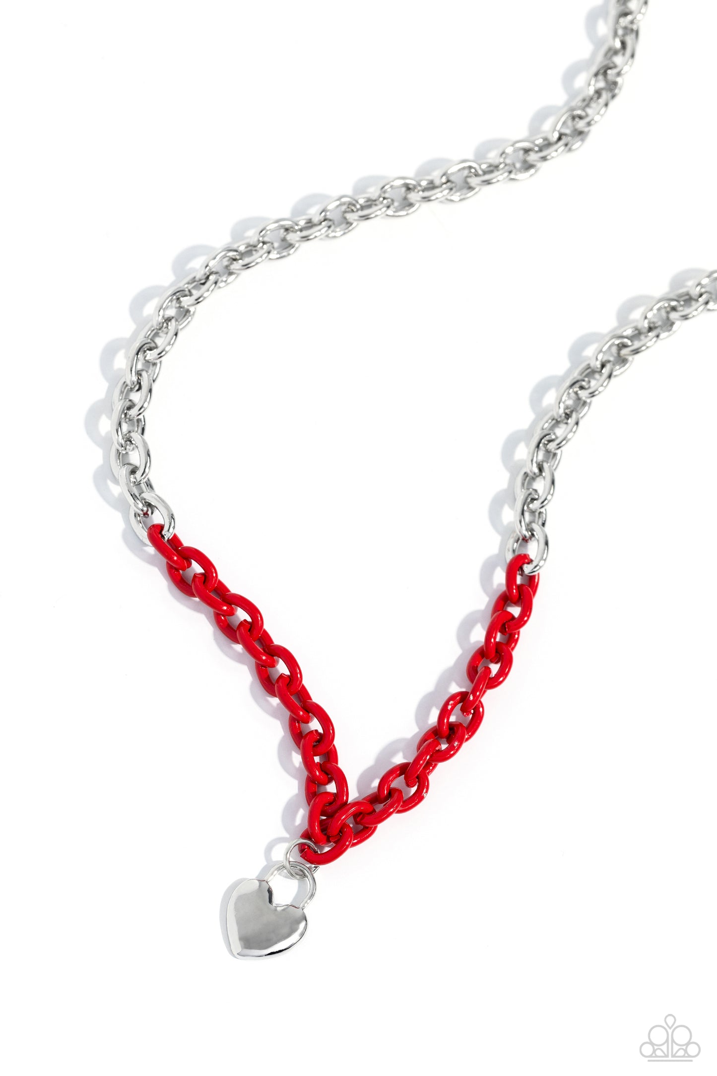 Locked Down - Red Necklace ♥ Paparazzi Accessories