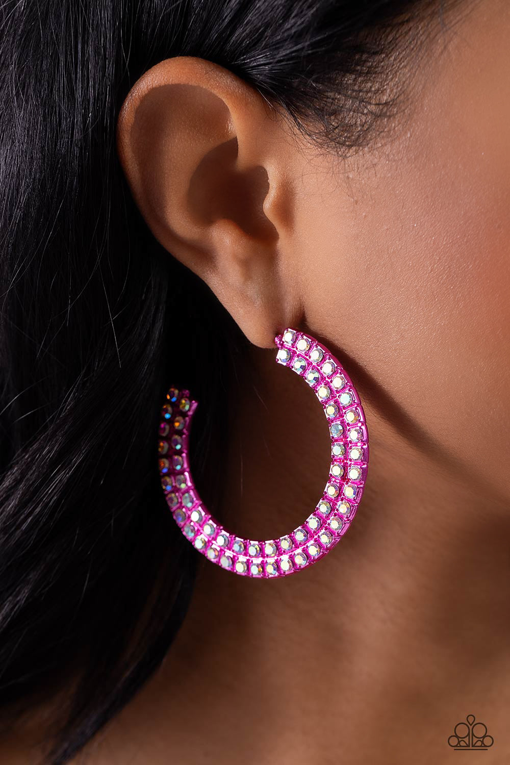 Paparazzi Flawless Fashion - Pink Earrings