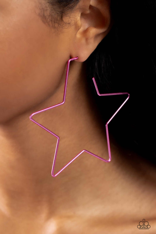 Starstruck Secret - Pink Earrings ♥ Paparazzi Accessories