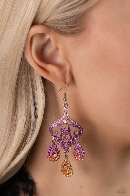 Chandelier Command - Multi Earrings ♥ Paparazzi Accessories