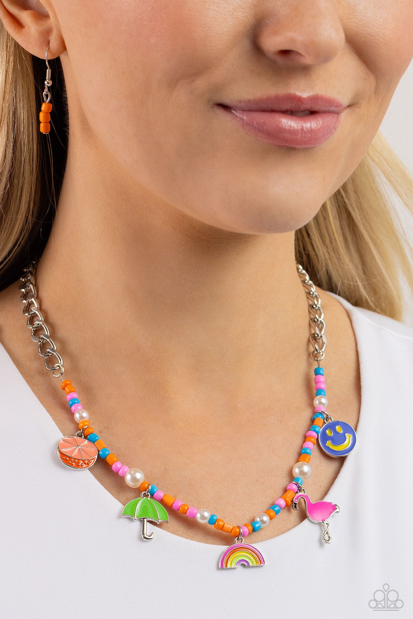 Summer Sentiment - Orange Necklace ♥ Paparazzi Accessories