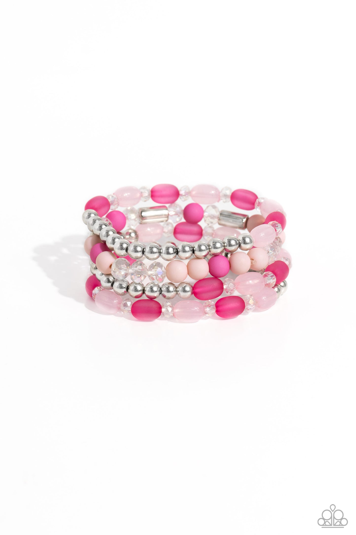 Glassy Gait - Pink Bracelets ♥ Paparazzi Accessories