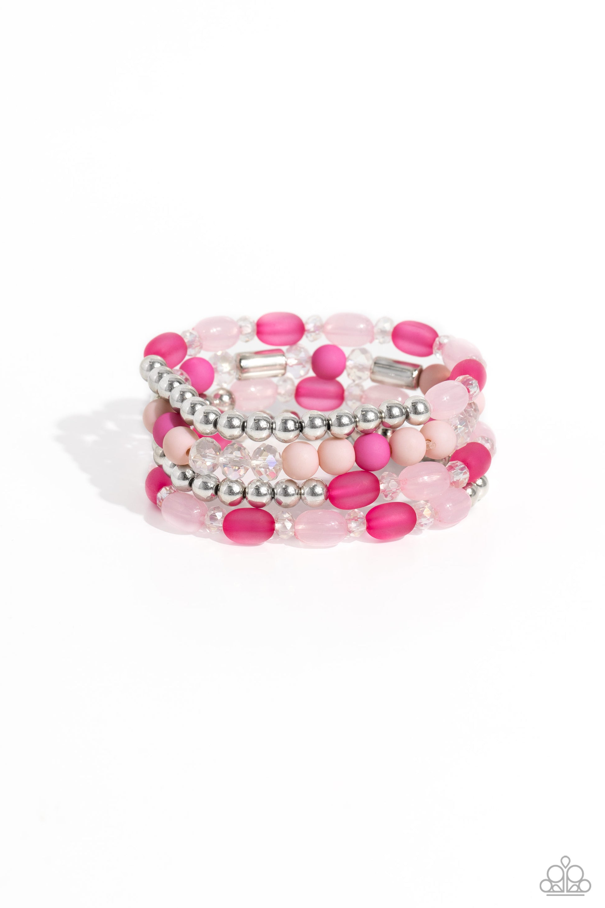 Glassy Gait - Pink Bracelets ♥ Paparazzi Accessories