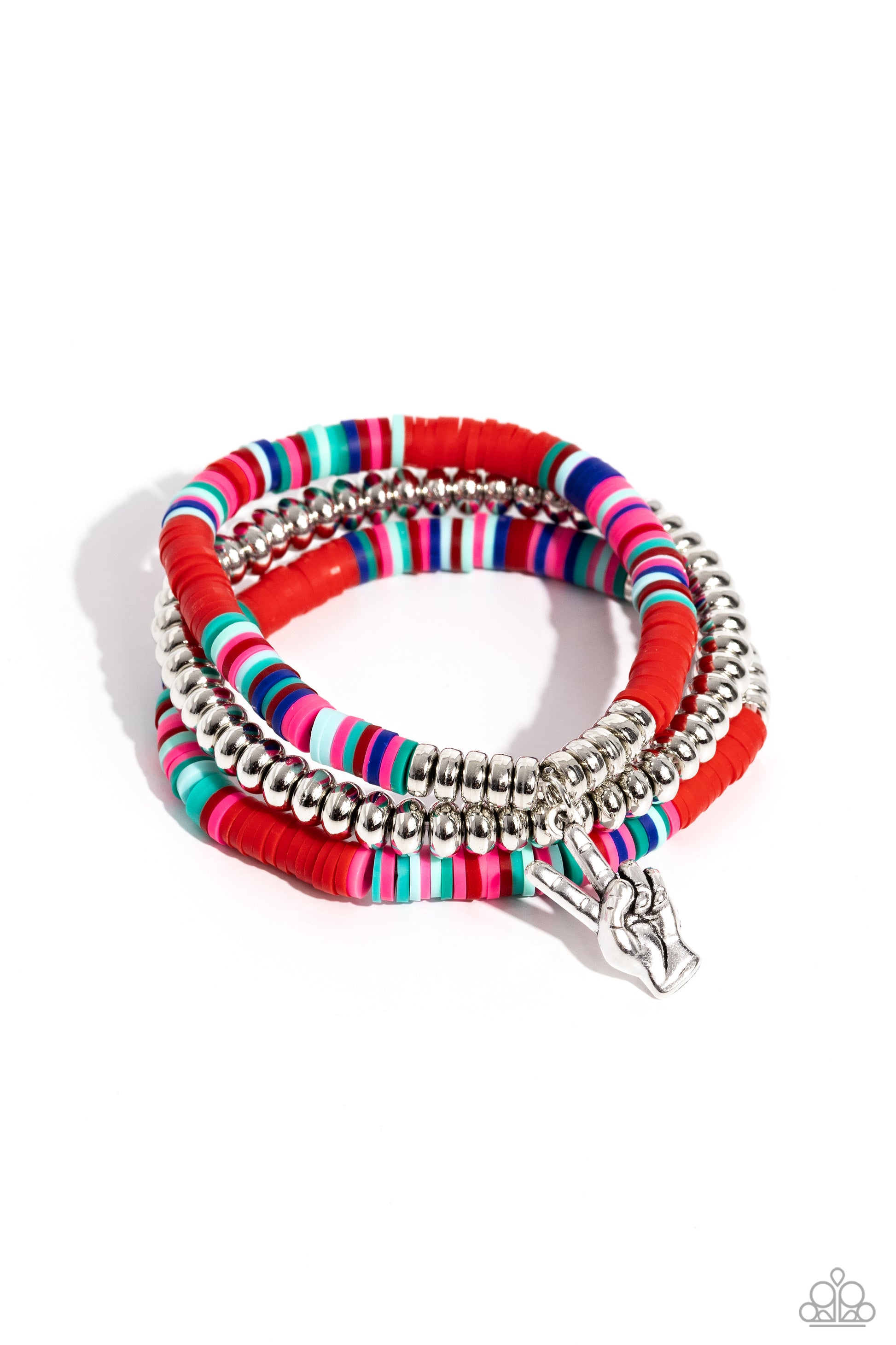 Peaceful Potential - Red Bracelet ♥ Paparazzi Accessories