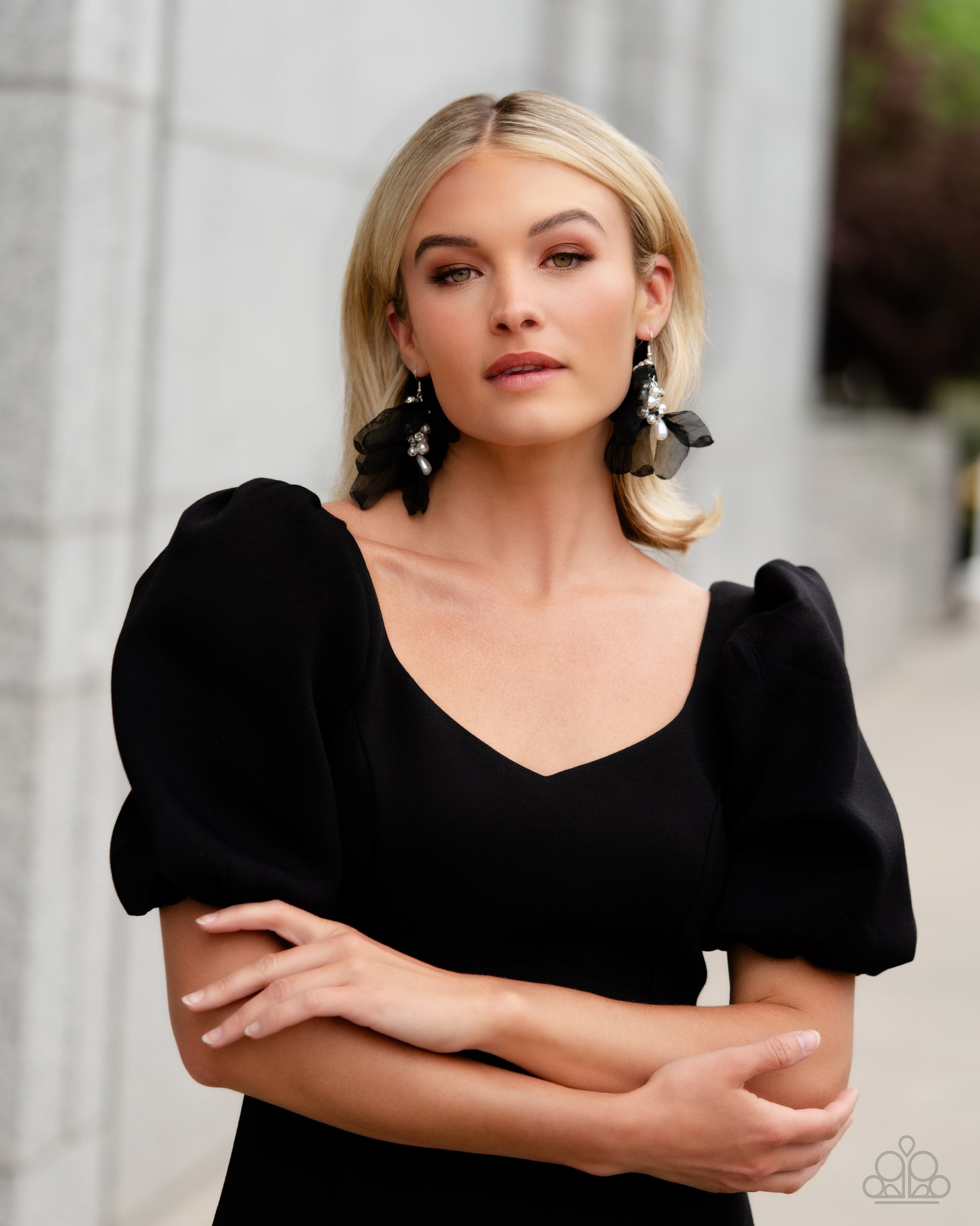 Cosmopolitan Charisma - Black Earrings - Paparazzi Accessories - GlaMarous Titi Jewels