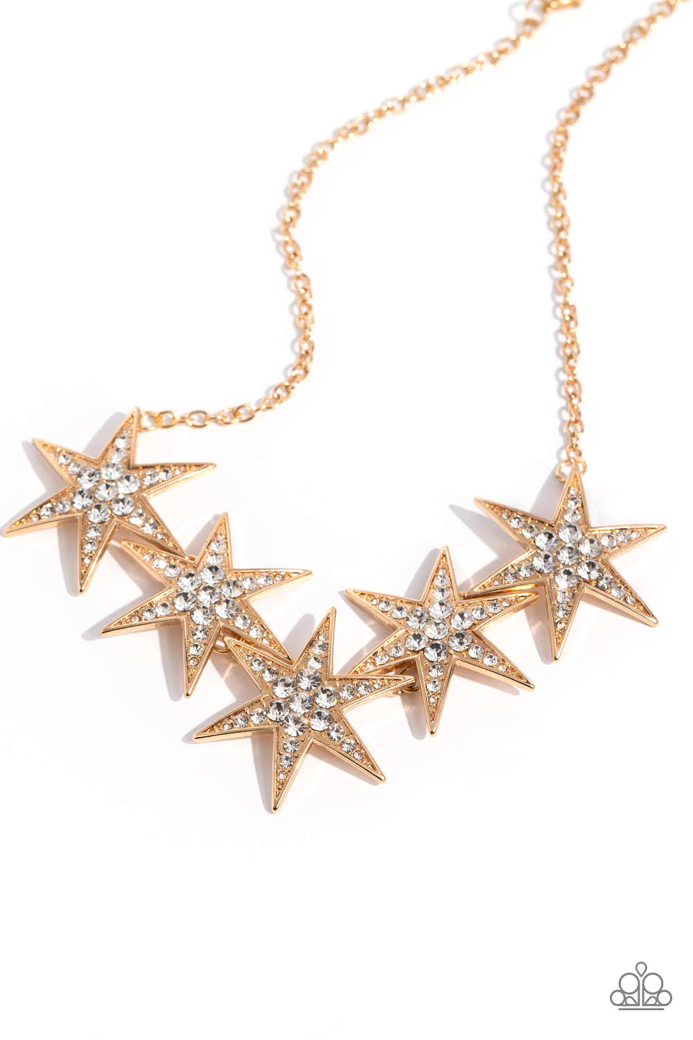 Paparazzi Rockstar Ready - Gold Necklace