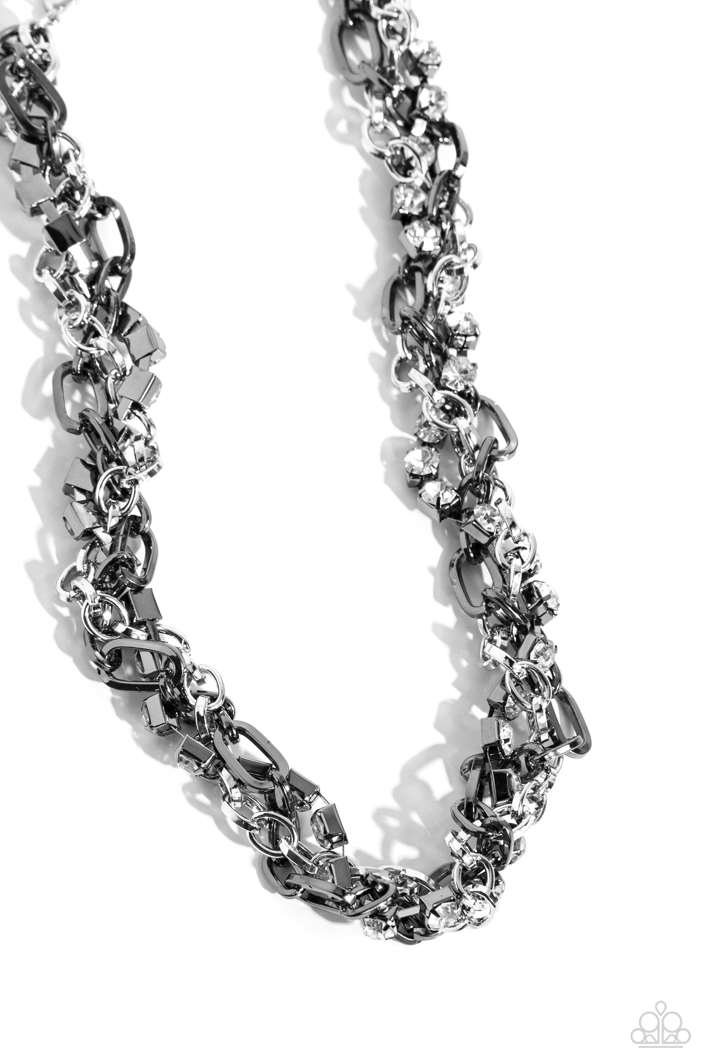 Paparazzi Totally Two-Toned - Silver Necklace