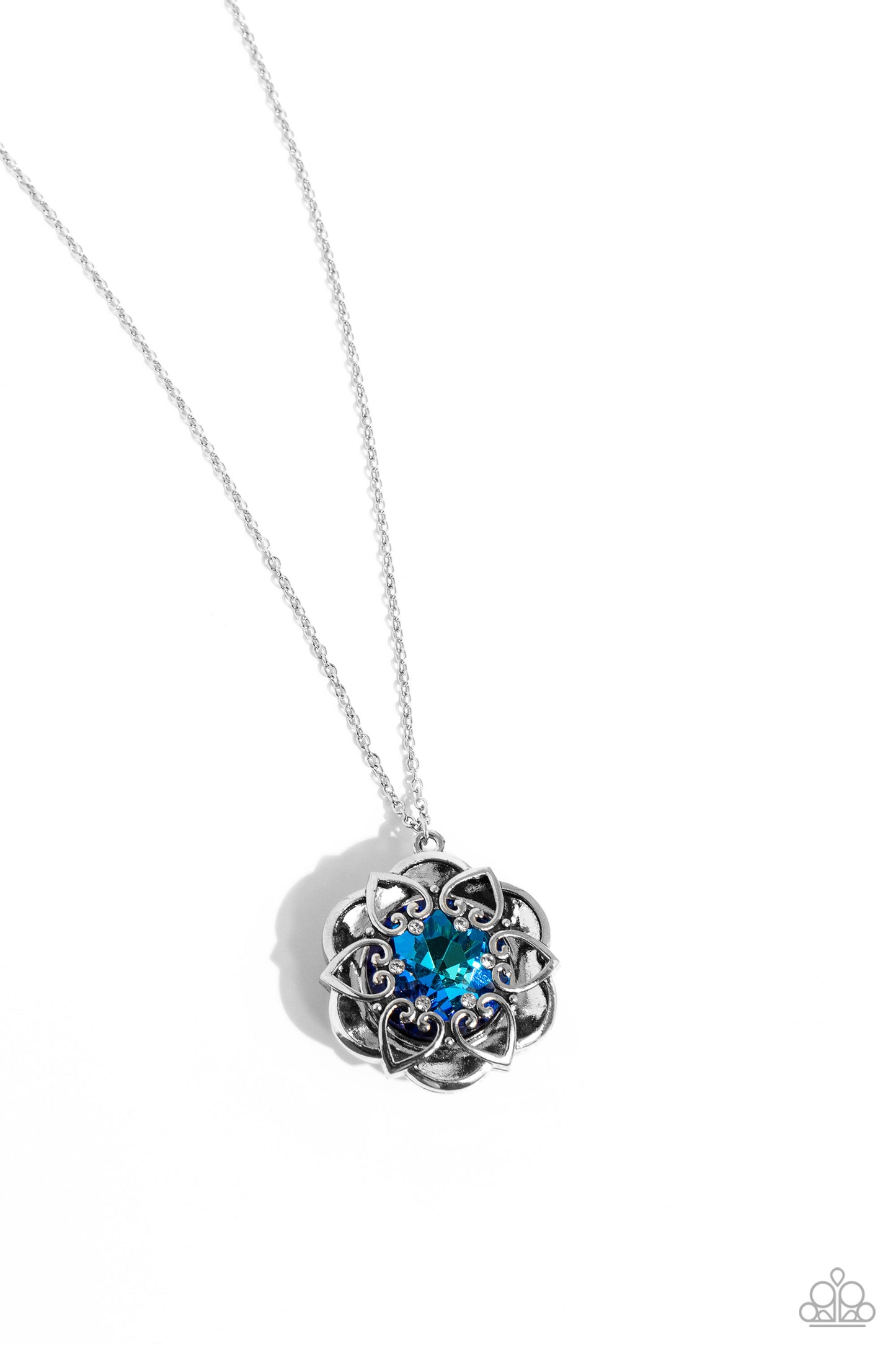 Flowering Fantasy - Blue Necklace ♦ Paparazzi Accessories