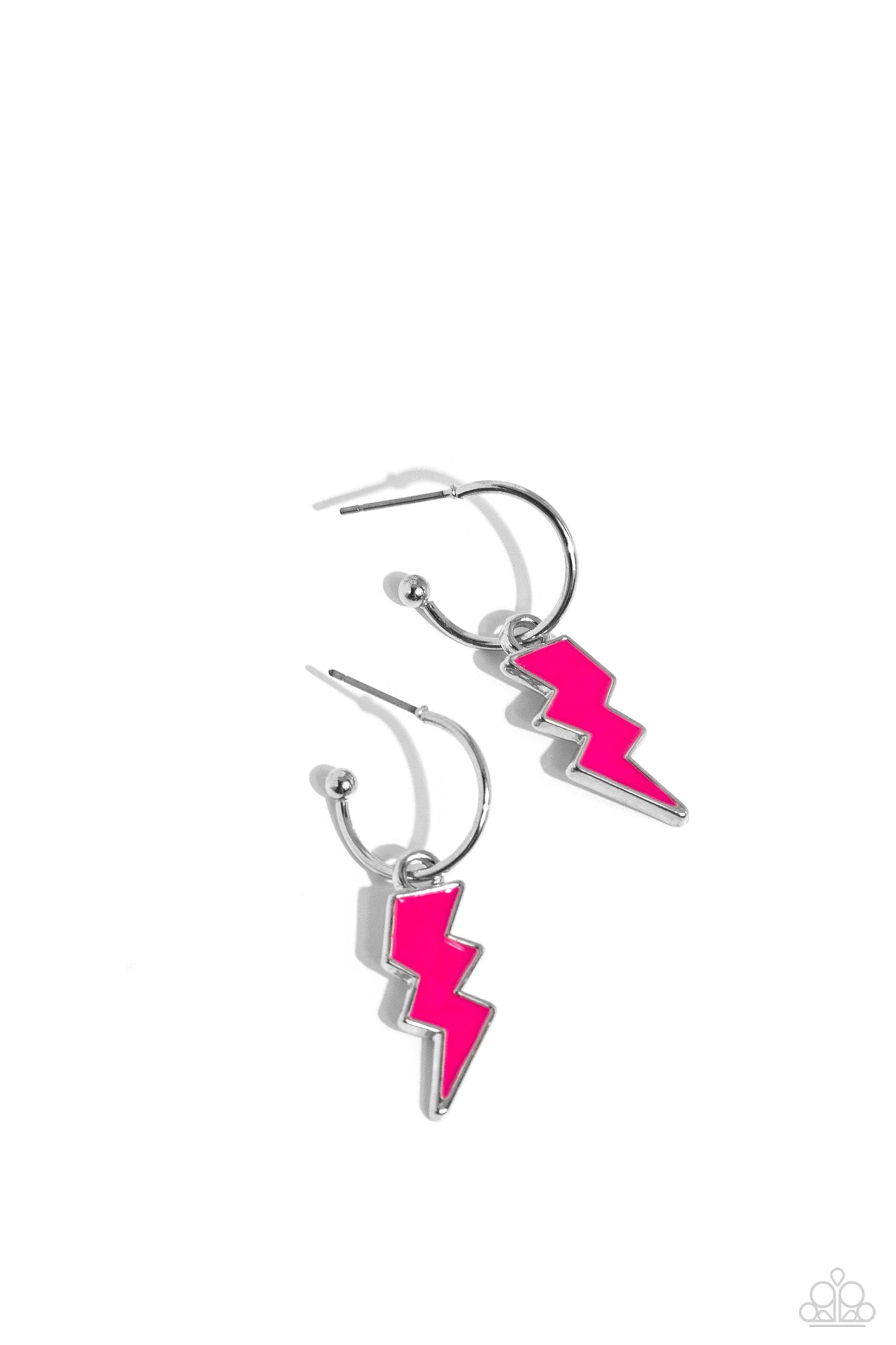 Paparazzi Lightning Limit - Pink Earrings ♦