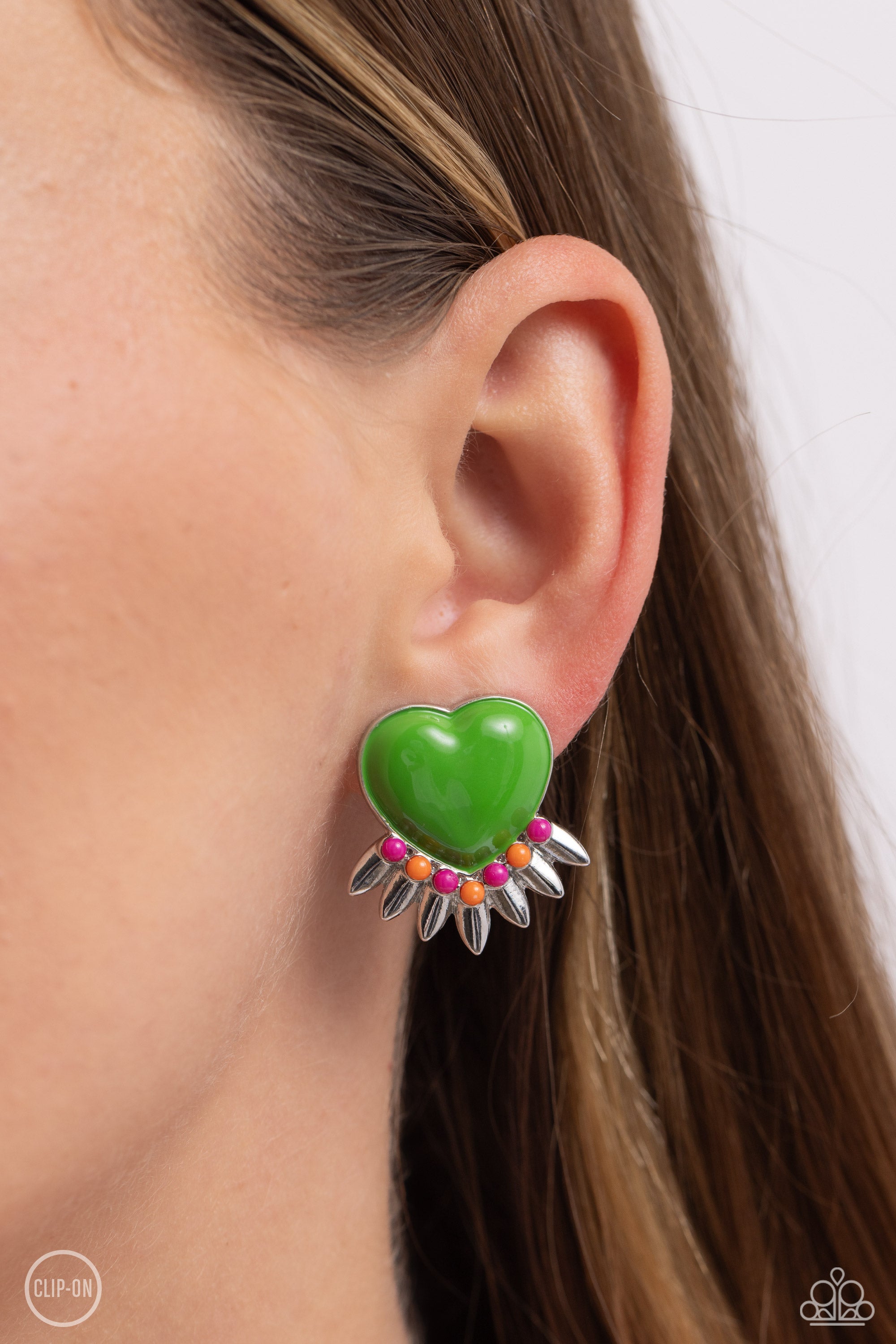 Paparazzi hot sale green earrings