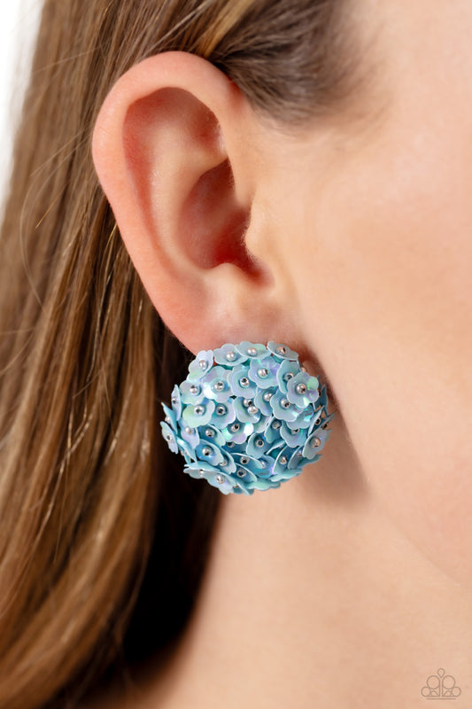 Paparazzi Corsage Character - Blue Earrings