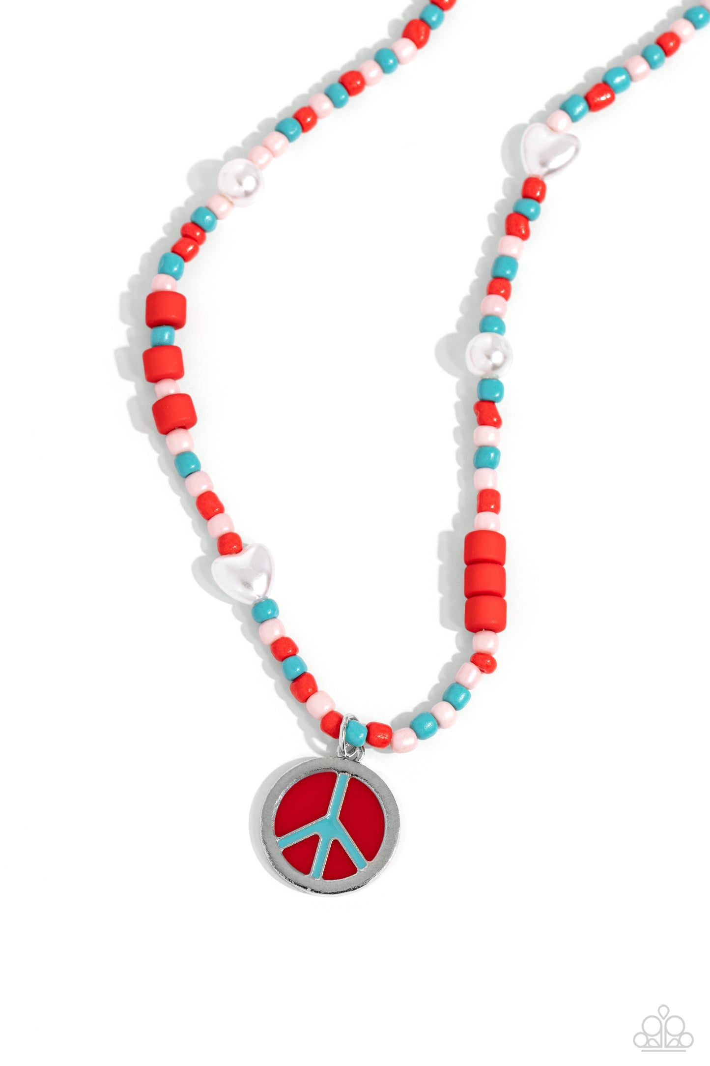 Paparazzi Pearly Possession - Red Necklace ♦