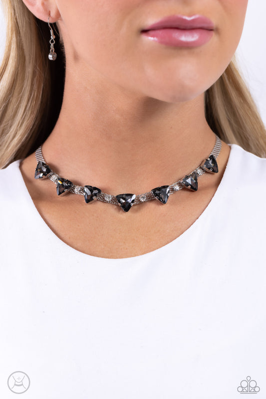 Paparazzi Strands of Sass - Silver Necklace