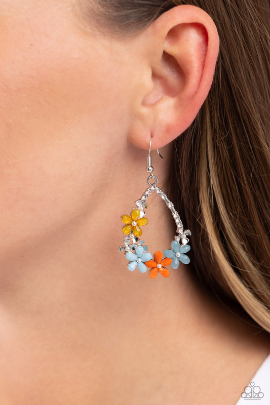 Paparazzi Boisterous Blooms - Multi Earrings