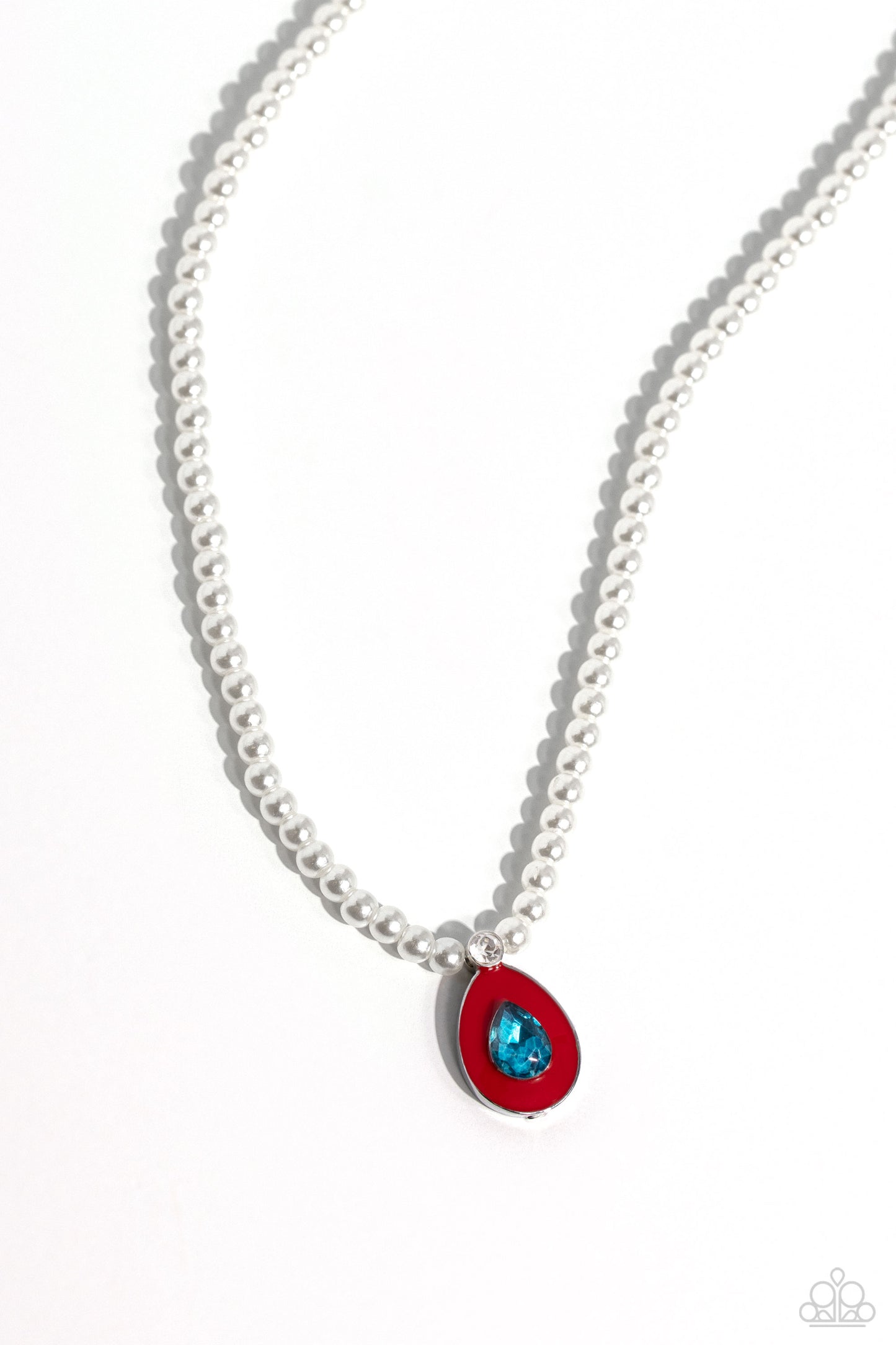 Paparazzi PEARL-demonium ♦ Red Necklace