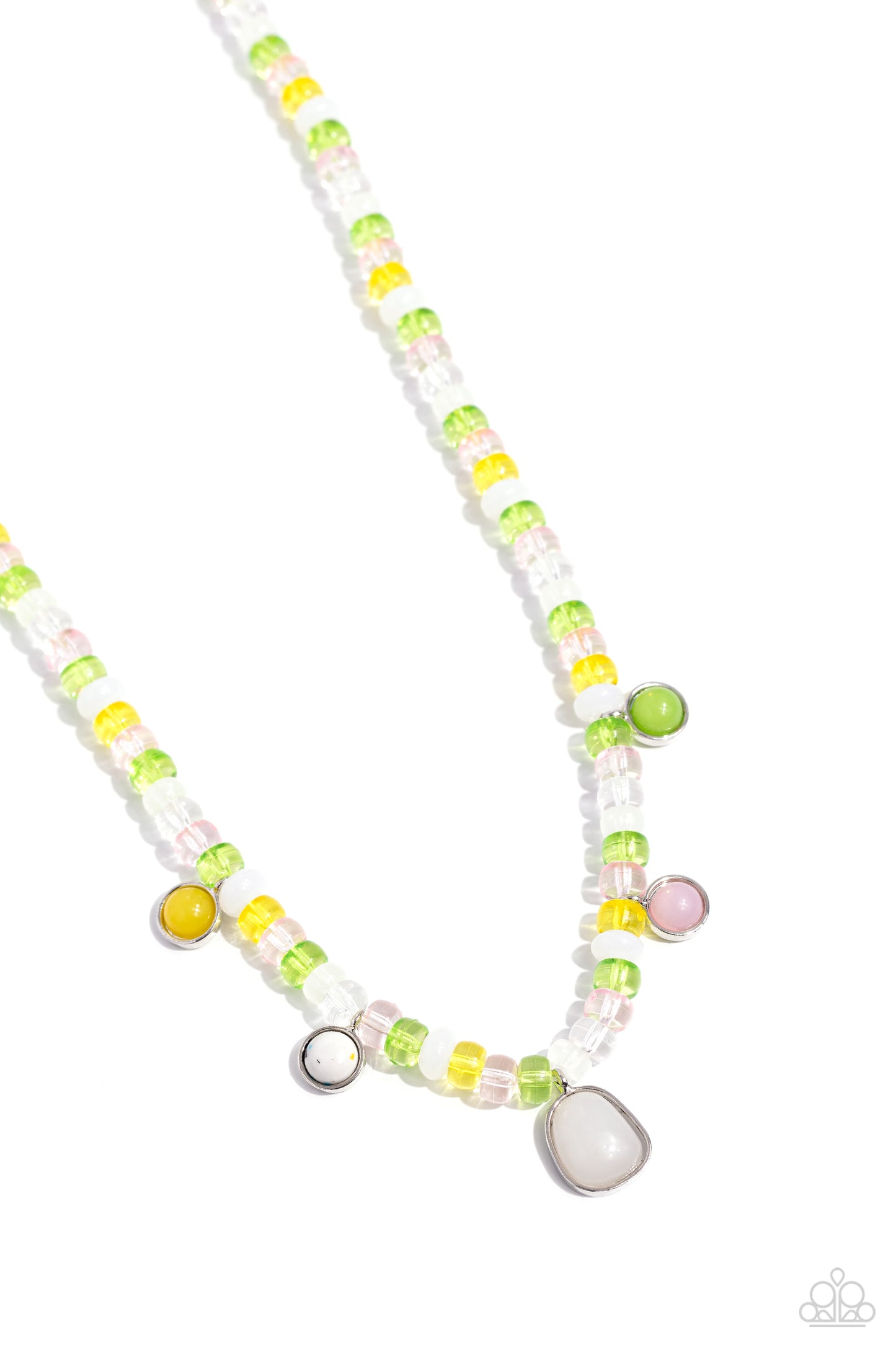 Paparazzi Colorfully California - White Necklace