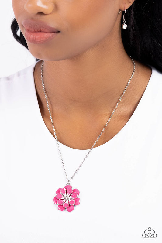 Paparazzi Beyond Blooming - Pink Necklace