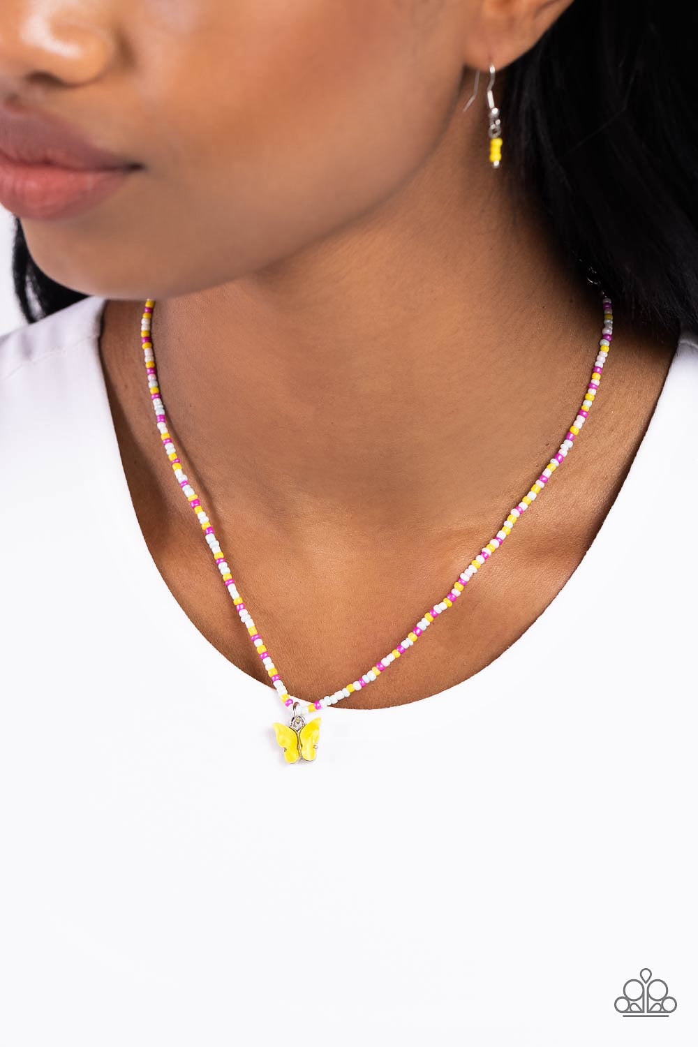 Paparazzi Soaring Shell - Yellow Necklace