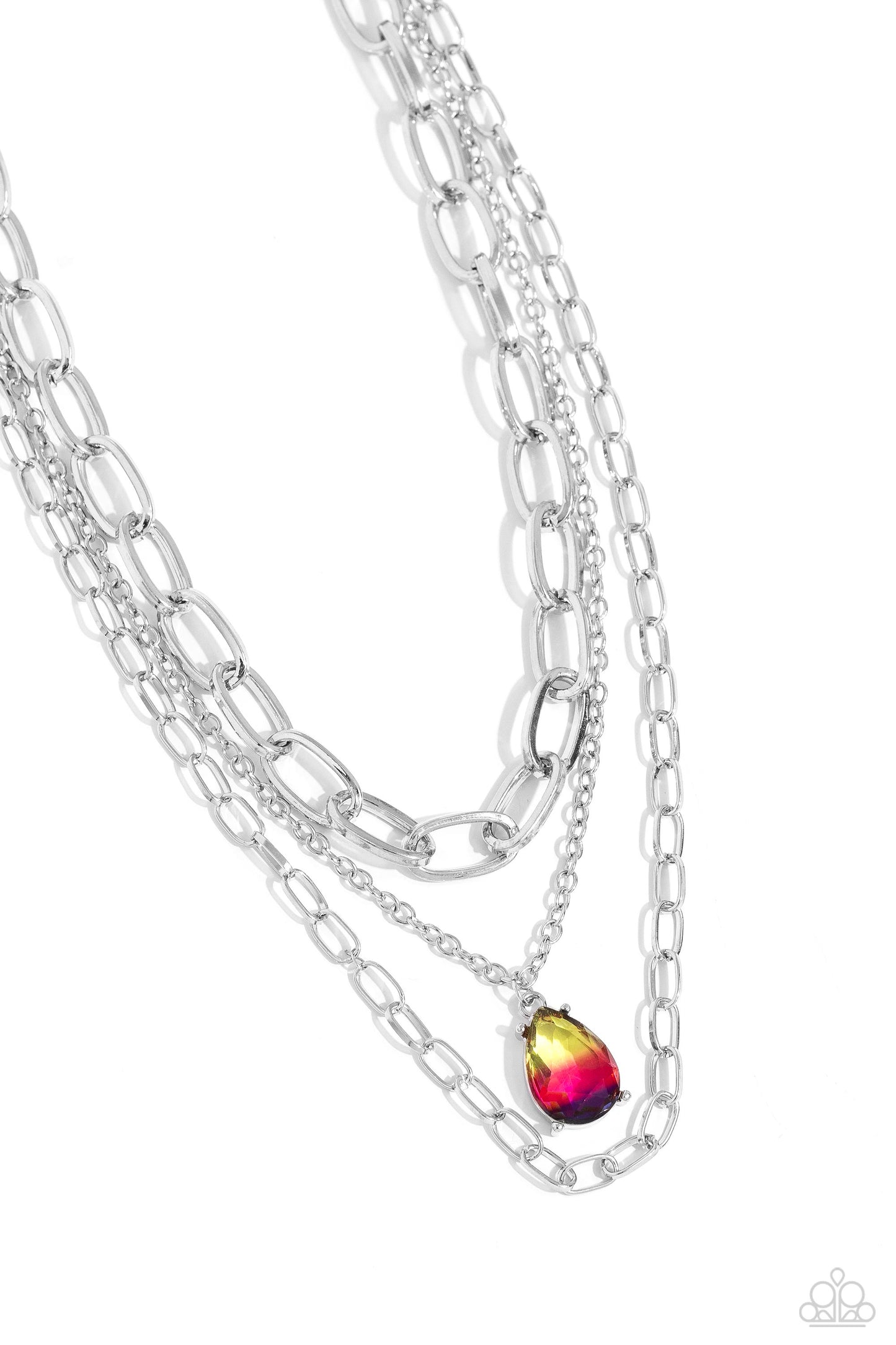 Teardrop Tiers - Multi Necklace ♦ Paparazzi Accessories