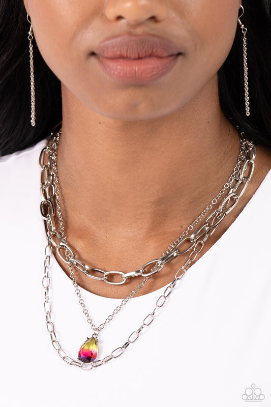 Teardrop Tiers - Multi Necklace ♦ Paparazzi Accessories