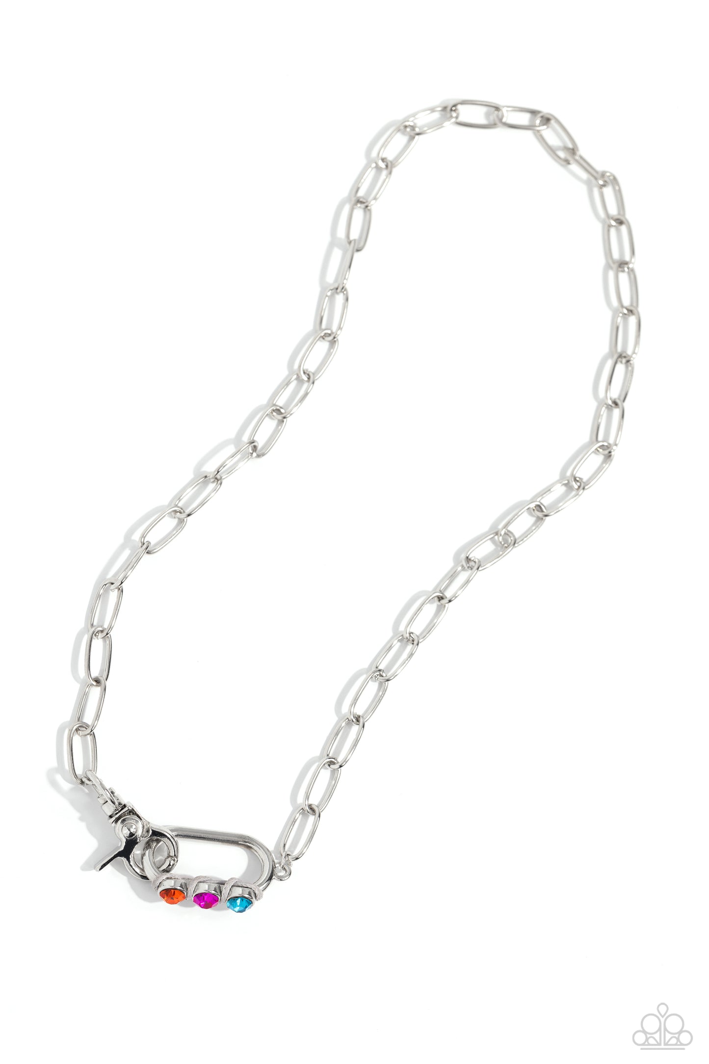 Paparazzi Dont Want to Miss a STRING - Silver Necklace